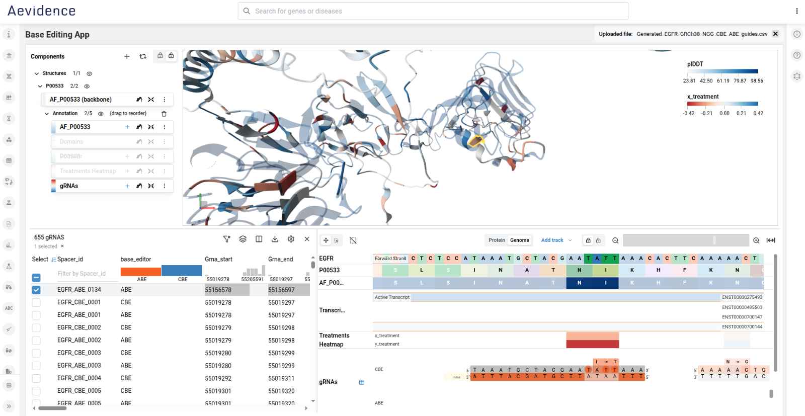 CRISPR base editing app